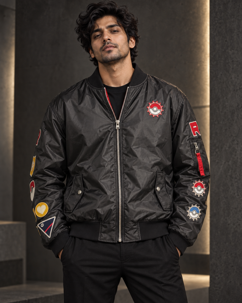 Graphic Bomber Jacket