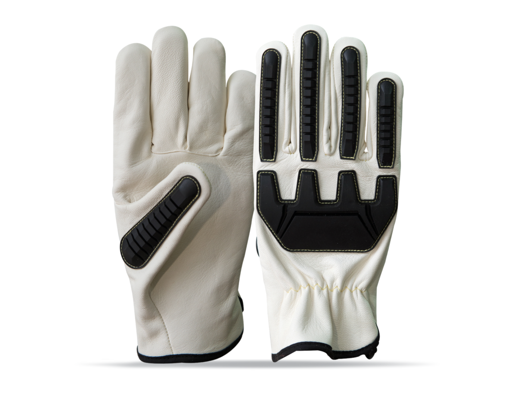GOATSKIN LEATHER TPR IMPACT GLOVE.