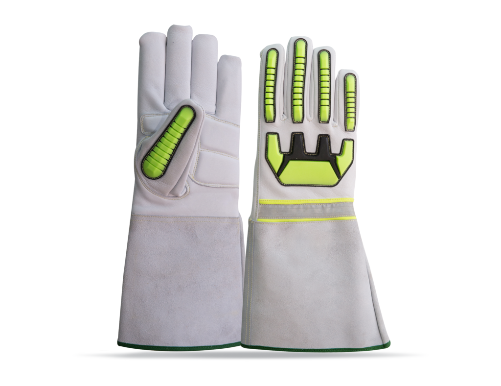 GOATSKIN LEATHER TPR IMPACT GLOVE.